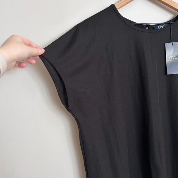 OVS Black Scoopneck T Shirt - Picture 2 of 5